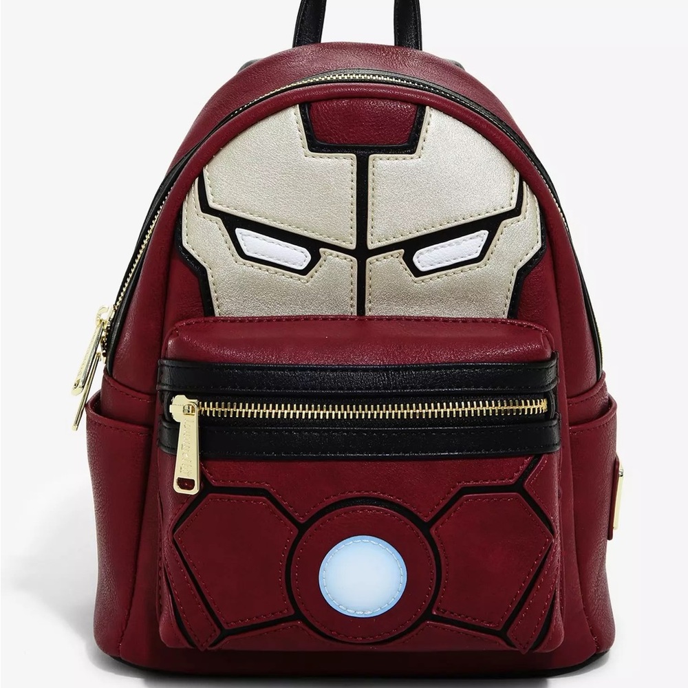 Loungefly Marvel Iron Man Light-Up Arc Reactor Mini Backpack BoxLunch Exclusive
